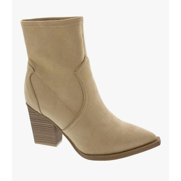 Mia Western BOHO Ankle Booties With Block Heel & Pointed Toe - Womens Size 7.5 - Picture 1 of 10